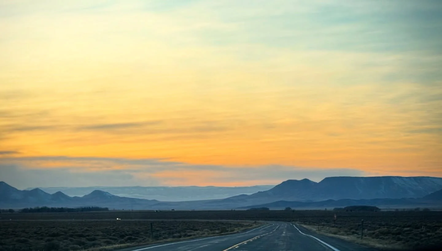 Sunset at about 7000ft. A light show driving into New Mexico last night. It was so beautiful.