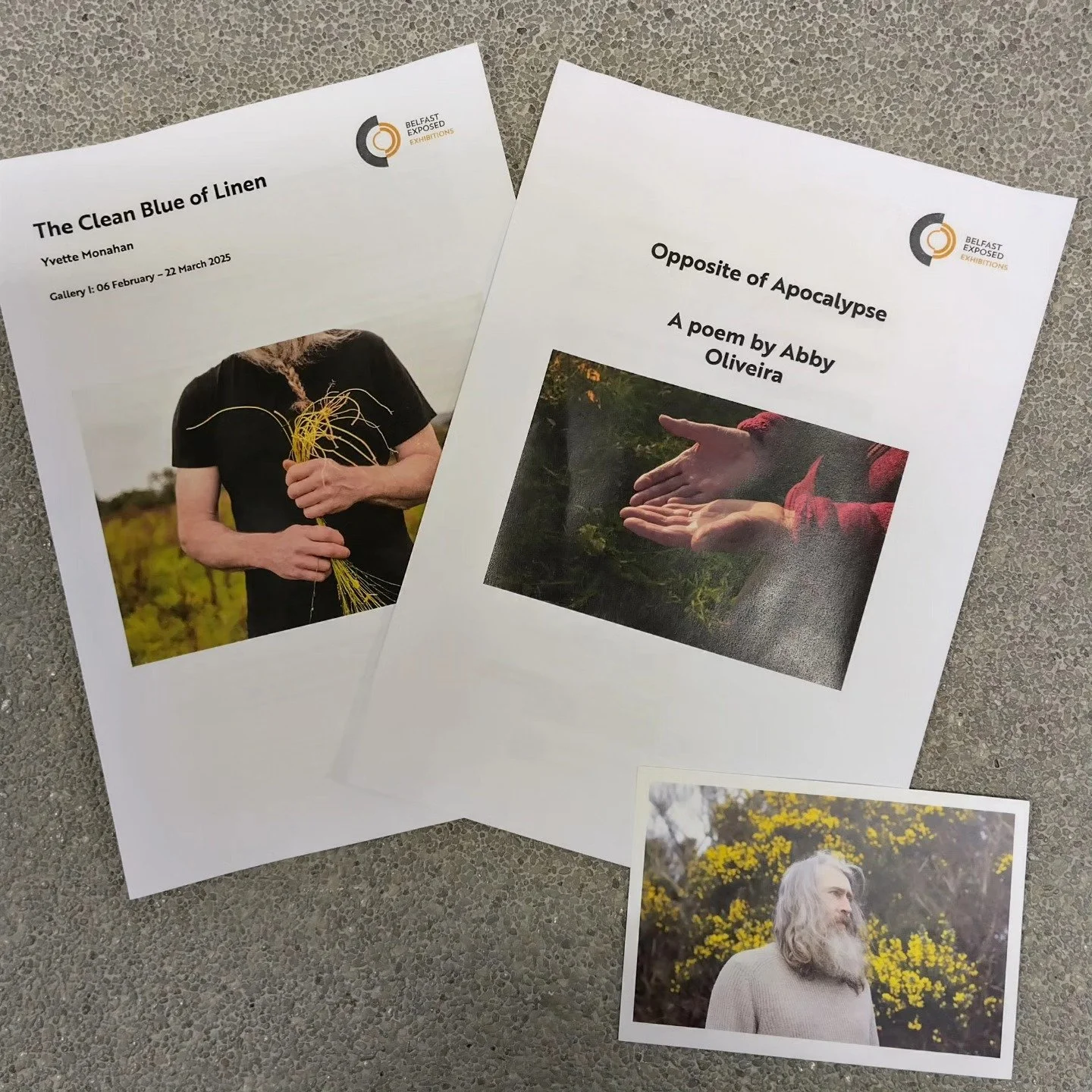 from the We Feed the UK exhibition at Belfast Exposed gallery - 2025 ... I was partnered with the amazing Mallon Farm, co Tyrone, where Charlie and Helen (among many other community and nature minded initiatives) grow flax commercially - in such a wa