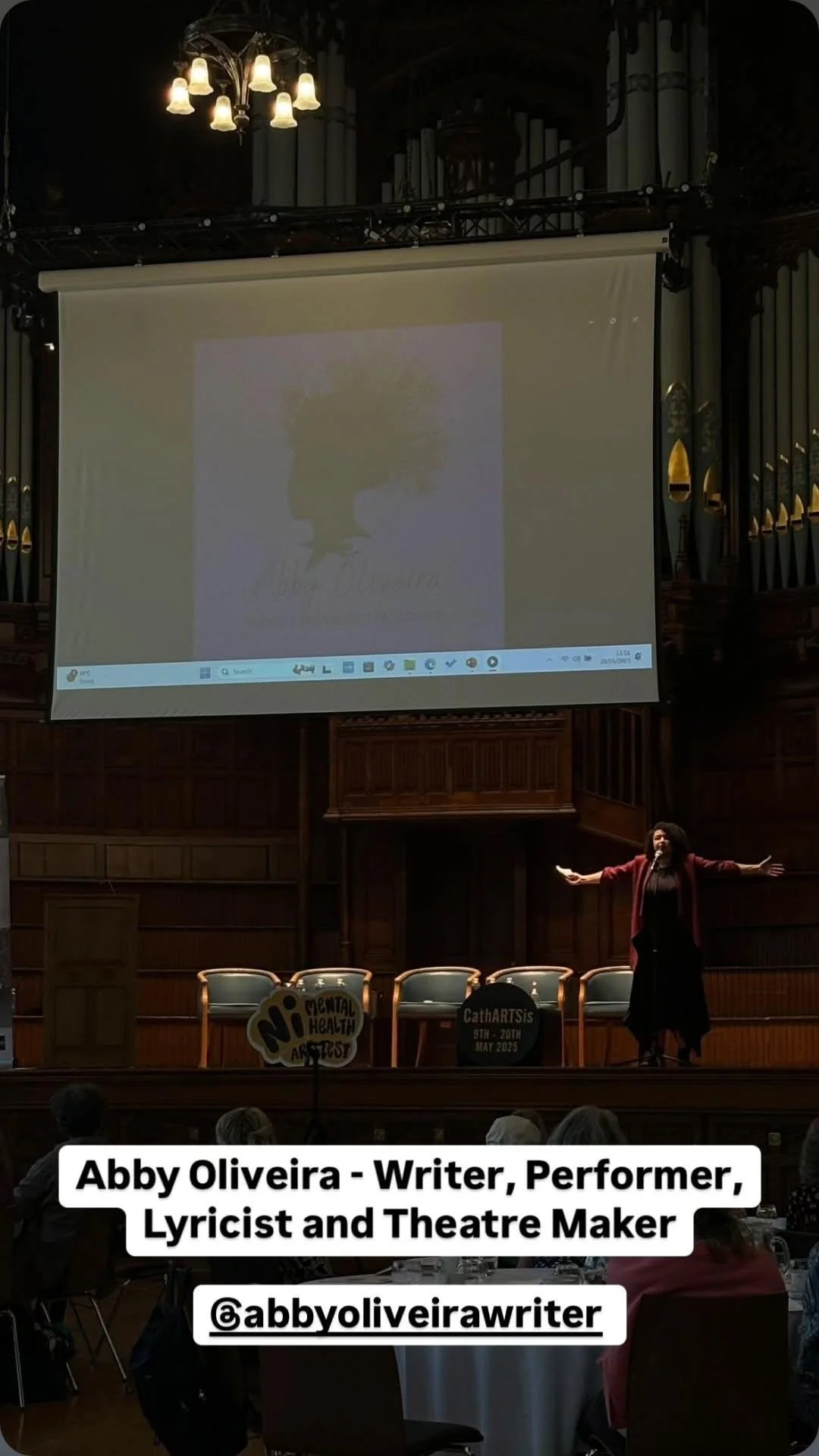 Inspired by the red panda when it enters a battle situation, I dive into my talk at the MI Mental Health Arts Festival conference in Derry, summer 2025.  The red panda has the right idea - when you want to shrink, make yourself big.