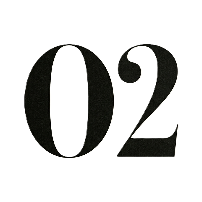 Close-up of the number '02' in large black font on a white background, possibly part of a calendar or date display.