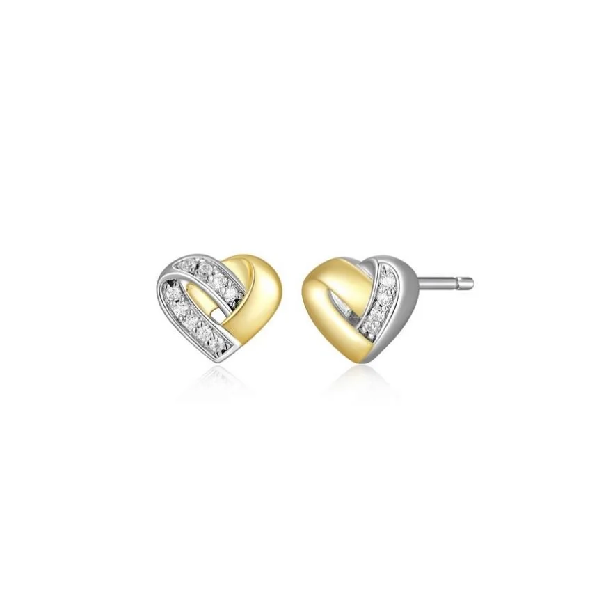 Heart CZ Earrings