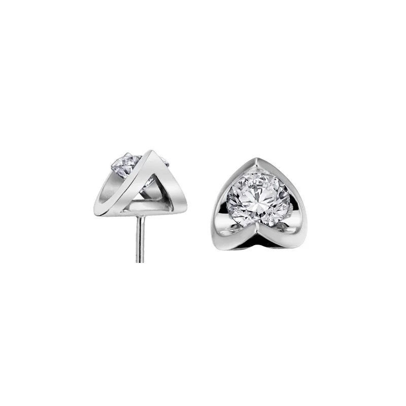 Half Moon Diamond Earrings