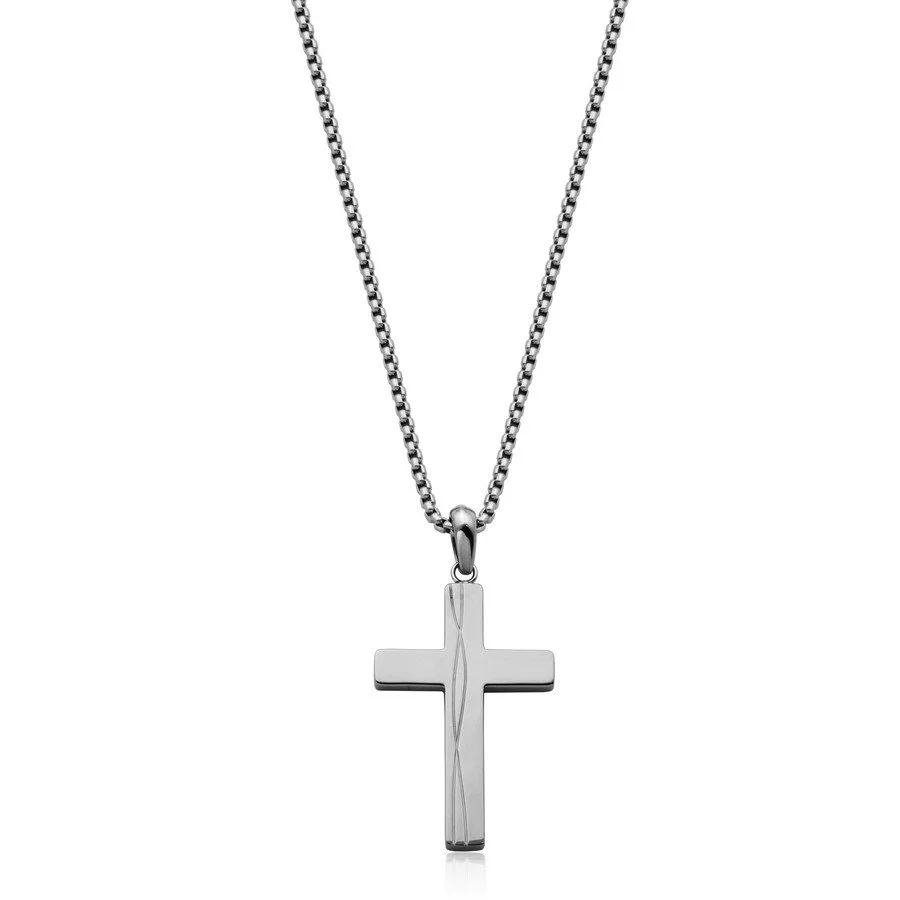 CROSS NECKLACE STEELX