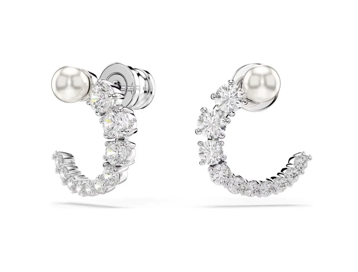 Matrix hoop earrings