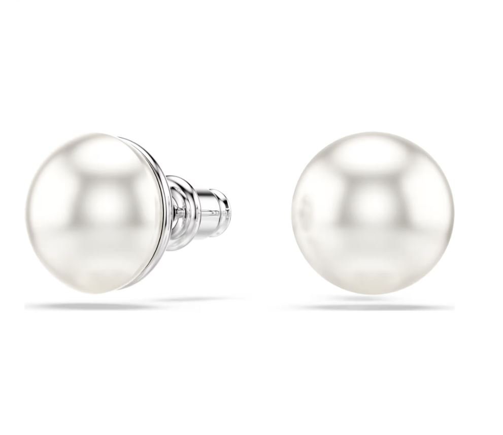 Matrix Crystal pearl earrings