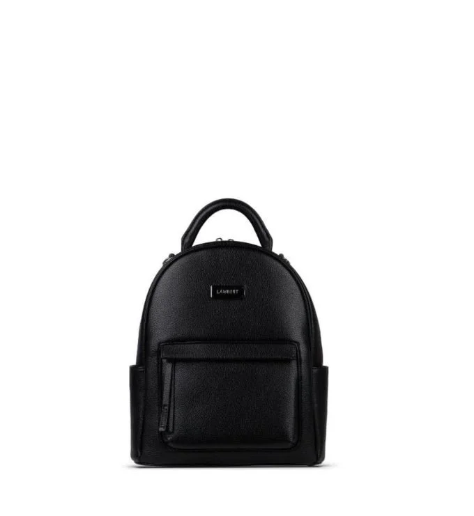 The Maude - Black Vegan Leather Backpack