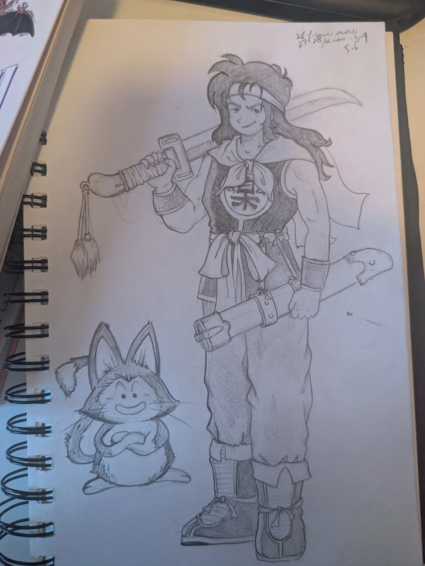 ✒️ 15 minutes de dessin par jour x 7✒️

Yamcha et Plume apparaissant pour la premi&egrave;re fois dans le tome 1 de Dragon Ball.

15 minutes de dessin au crayon pousse mine 0.7 mm du 26 f&eacute;vrier au 6 mars 2026

Cr&eacute;dits illustrations : mo