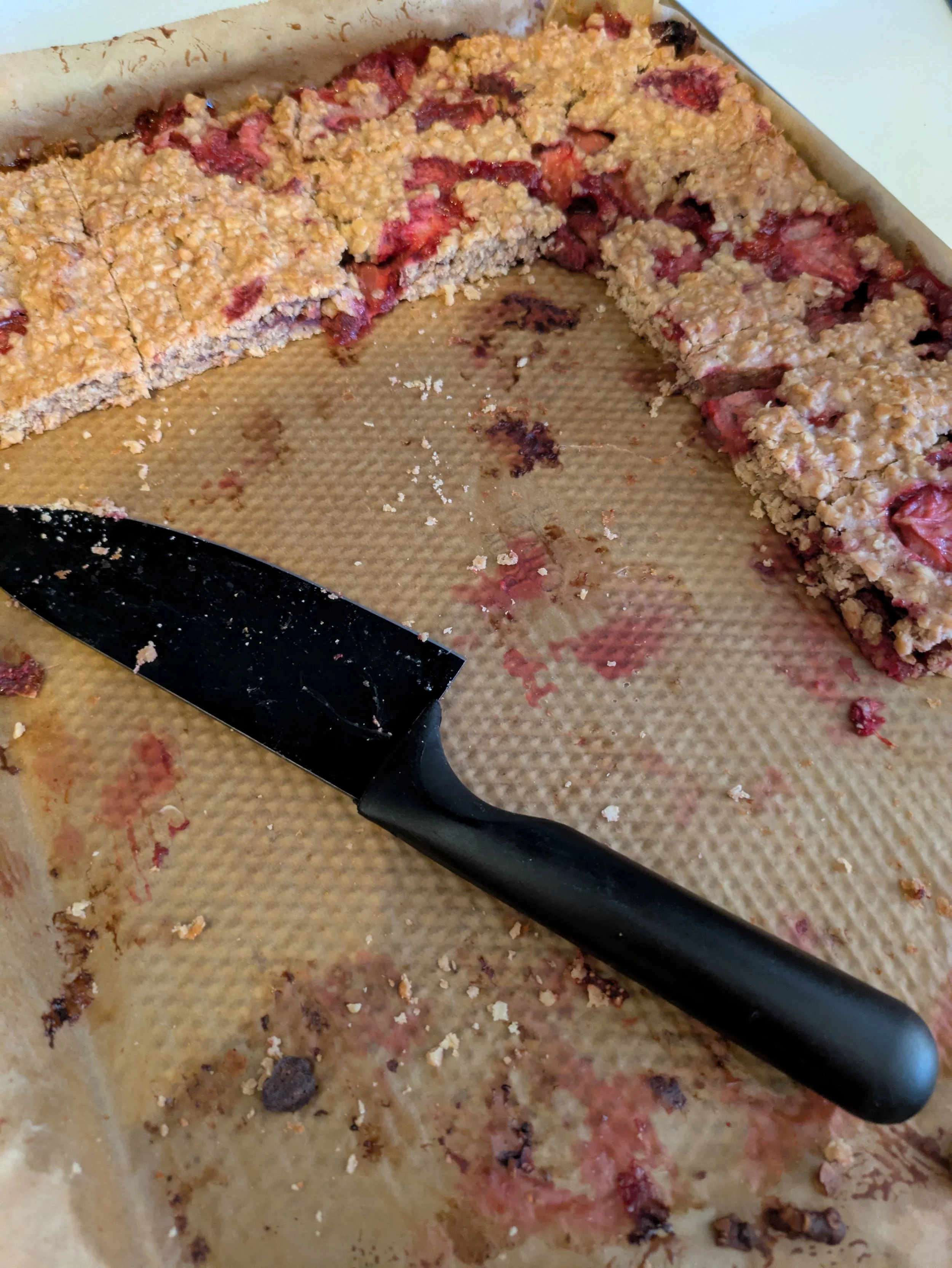 Barres aux fraises super faciles