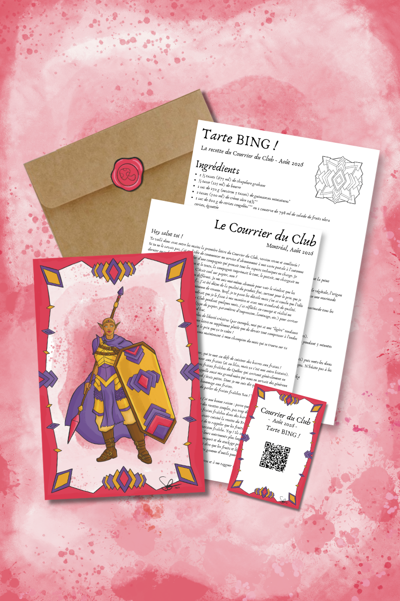 Le Courrier du Club, juste le sandwich