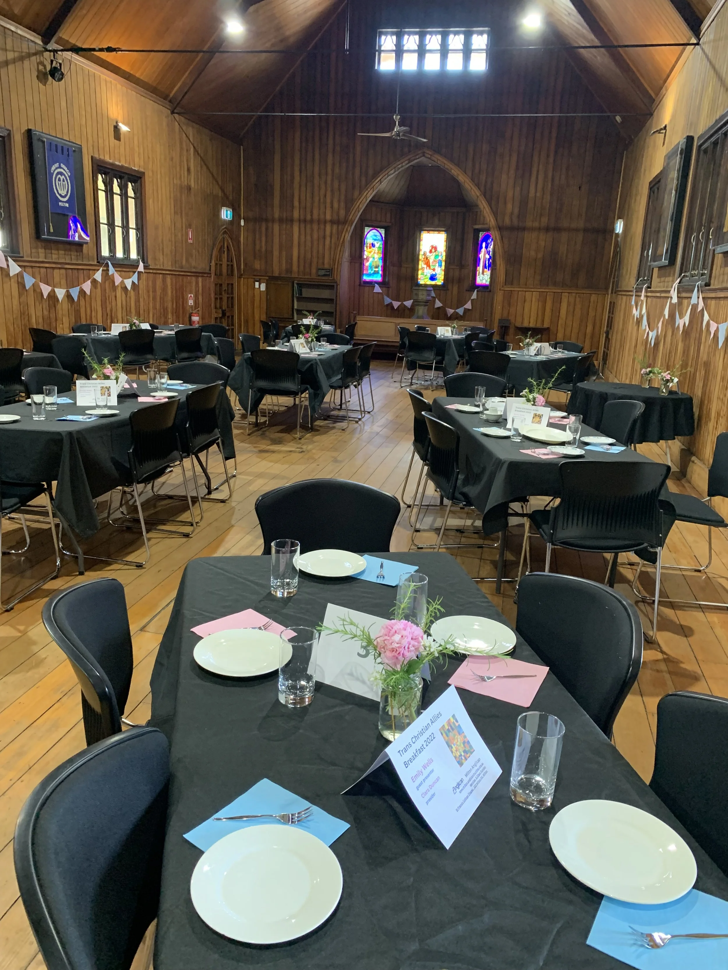 Trans Allies breakfast set-up.JPG