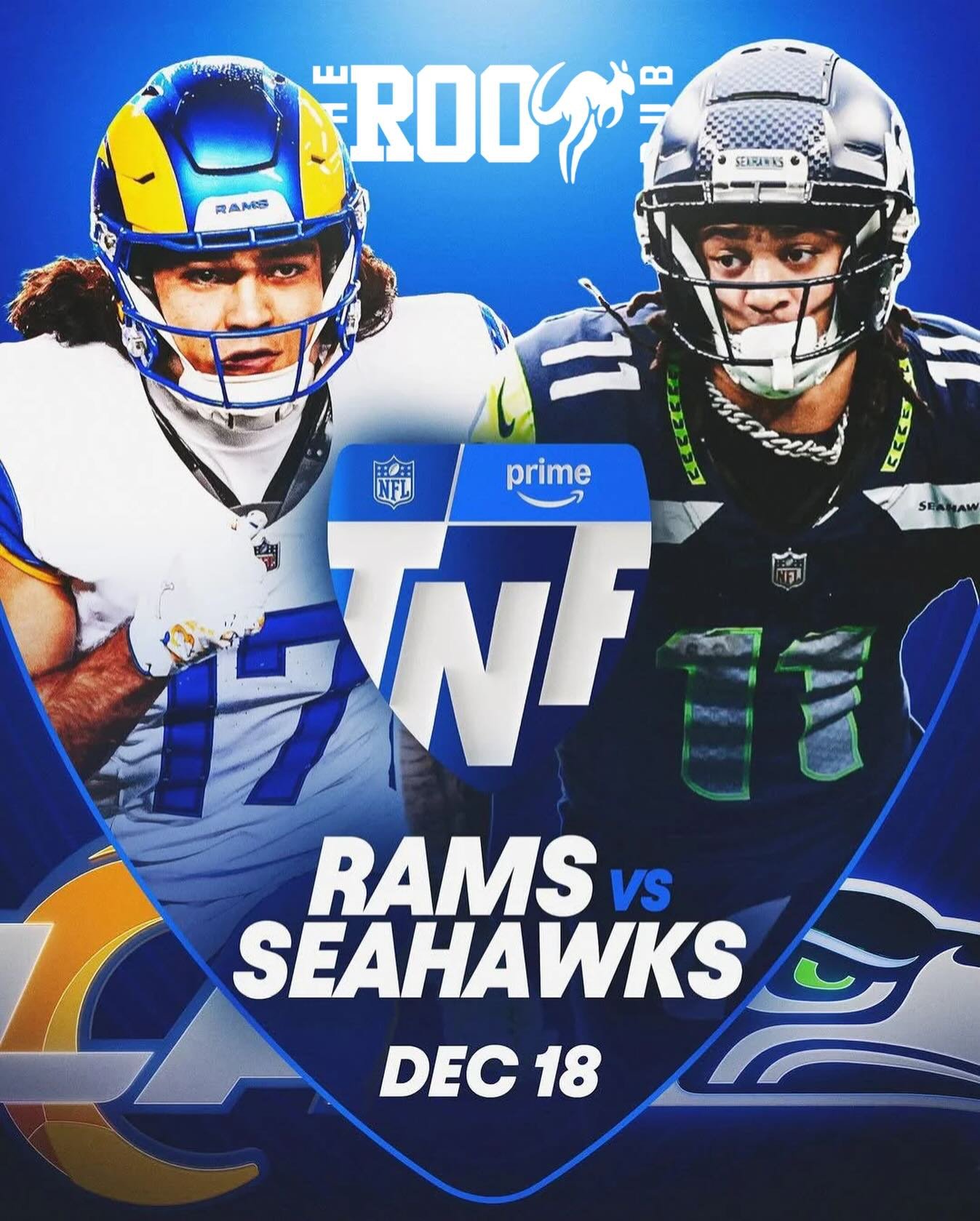 🏈 TNF at The Roo Pub 🦘
Rams 🆚 Seahawks &mdash; TONIGHT, Dec 18
Cold drinks, big screens, and game-day energy all night long.
Kick back, grab a beer, and catch every play with us.

🍻📺🔥
#TNF #RamsVsSeahawks #RooPub