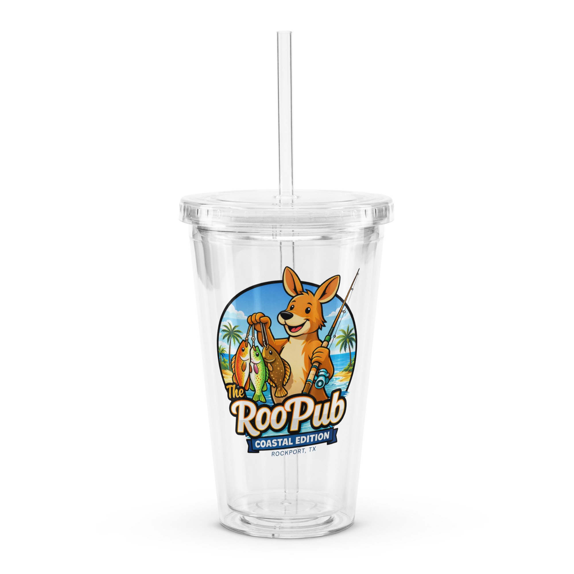 Salty Clear Plastic Tumbler