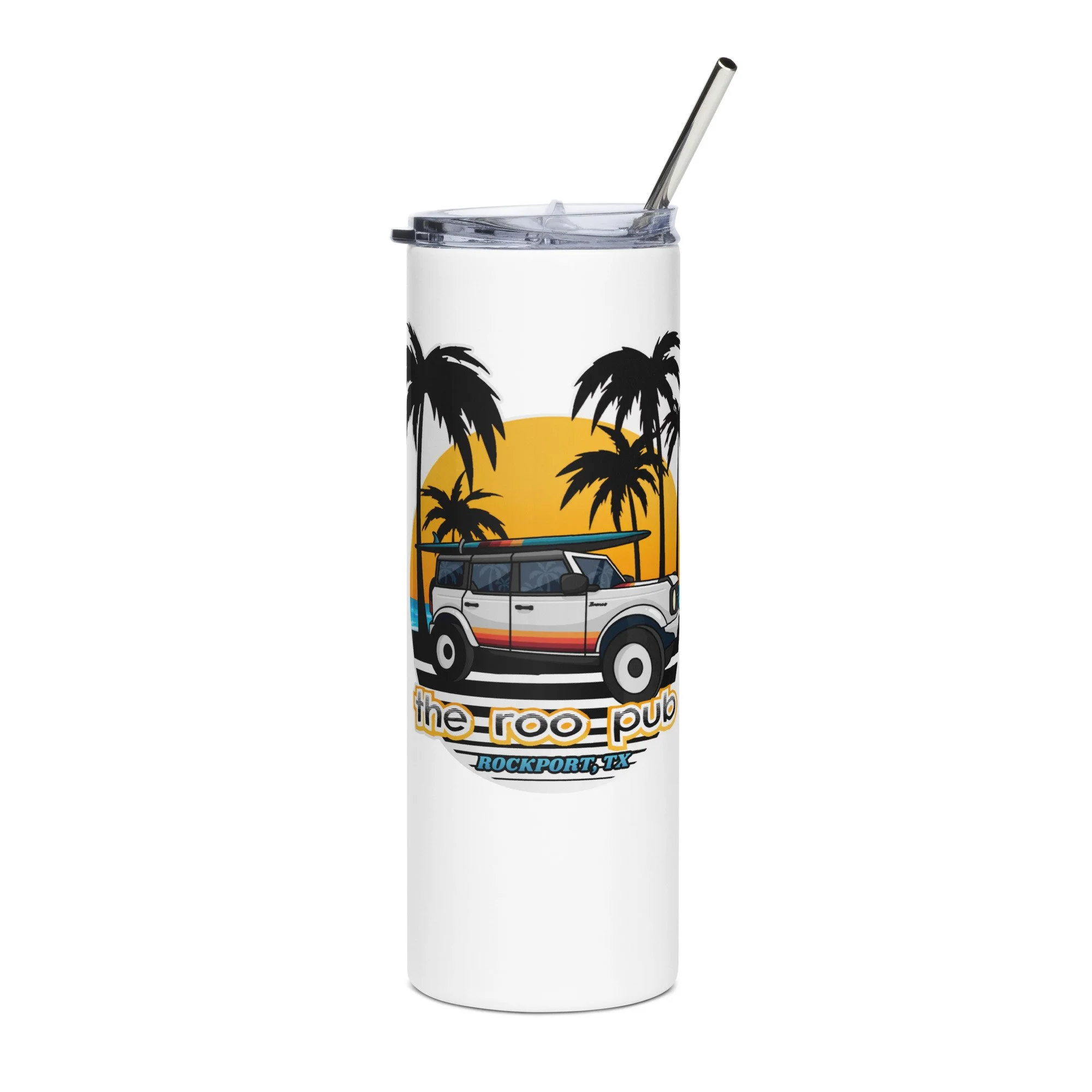 Roo White Stainless Steel Tumbler