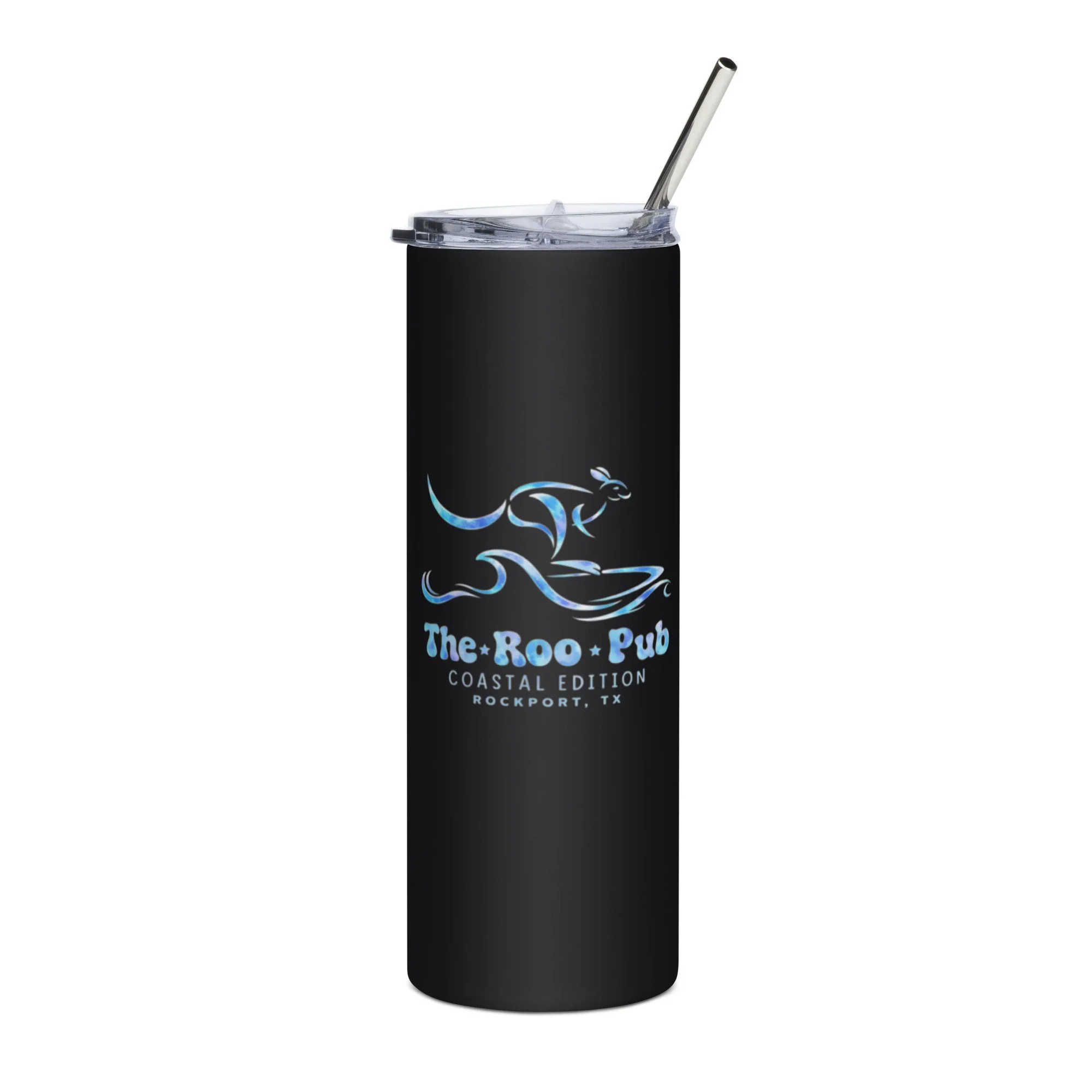 Tie Dye Black Stainless Steel Tumbler