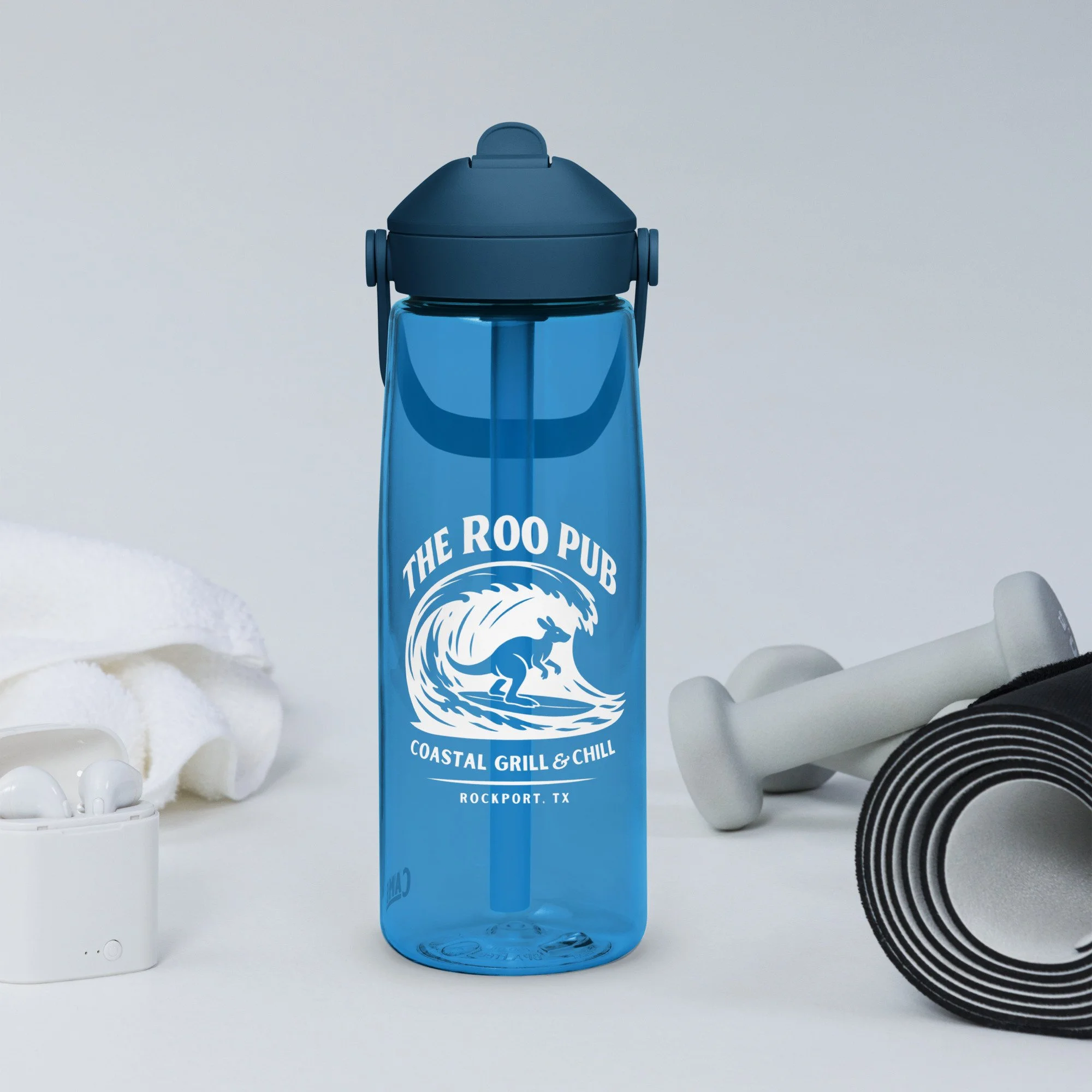 Roo Flip Straw Water Bottle