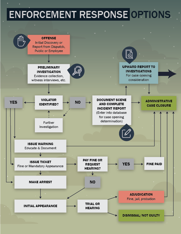 This infographic was designed on Adobe Illustrator for the USFS International Program's Natural Resource and Law Enforcement Seminar.