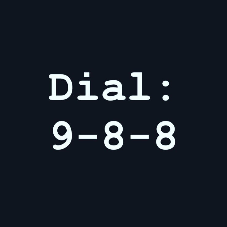 Store this number in memory.  Just as easy as 9-1-1.  Save a life.  The national suicide and mental crisis hotline.