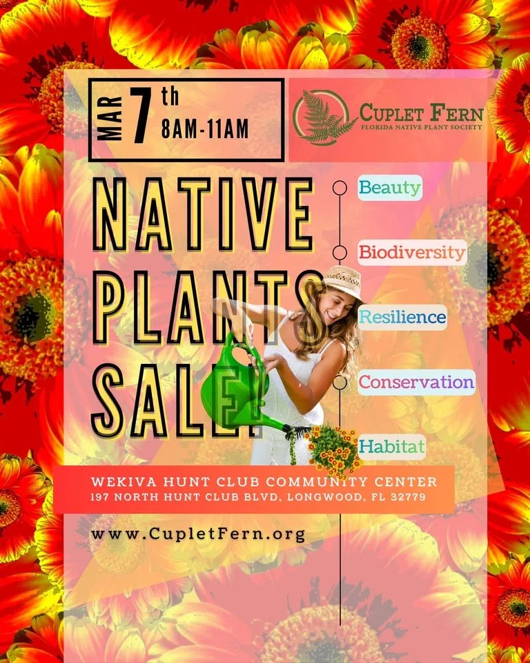 Native Plants Sale, Wekiva Community Club House, 8-11 AM