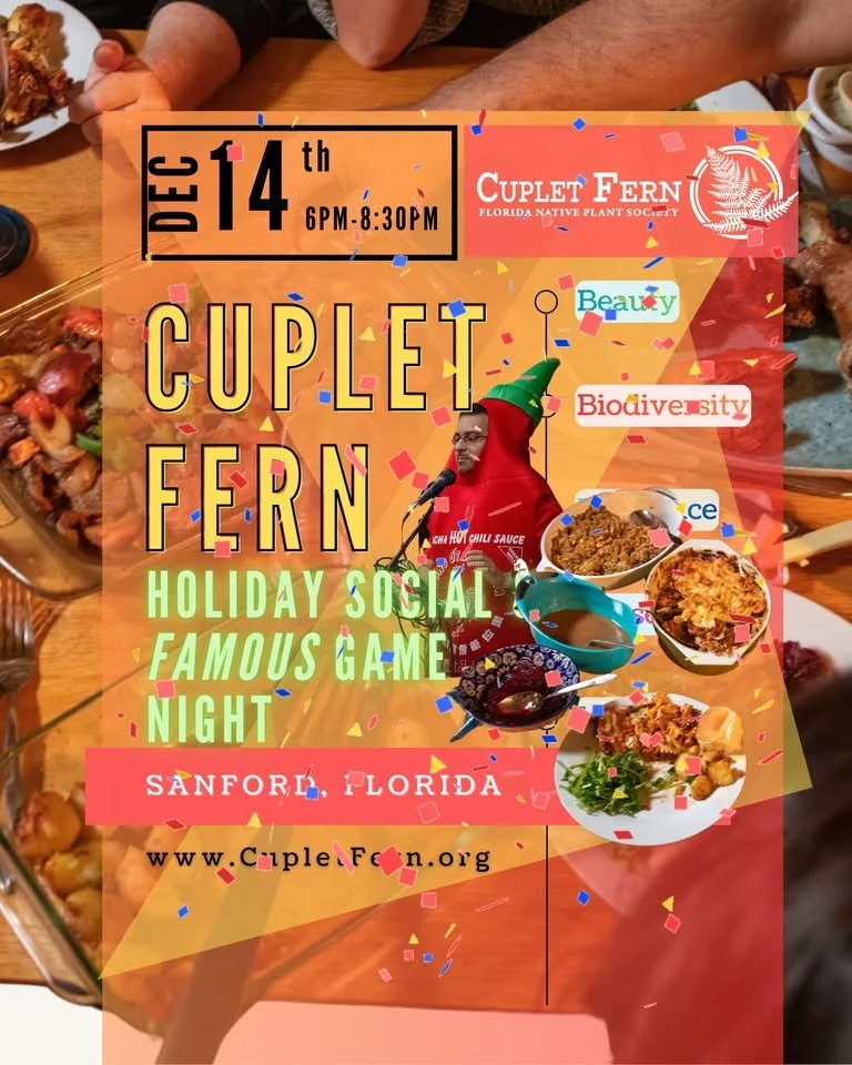 Cuplet Fern Potluck: Holiday Social & Famous Game Night! — Mon Dec 14, 2026, 6:00–8:30 PM