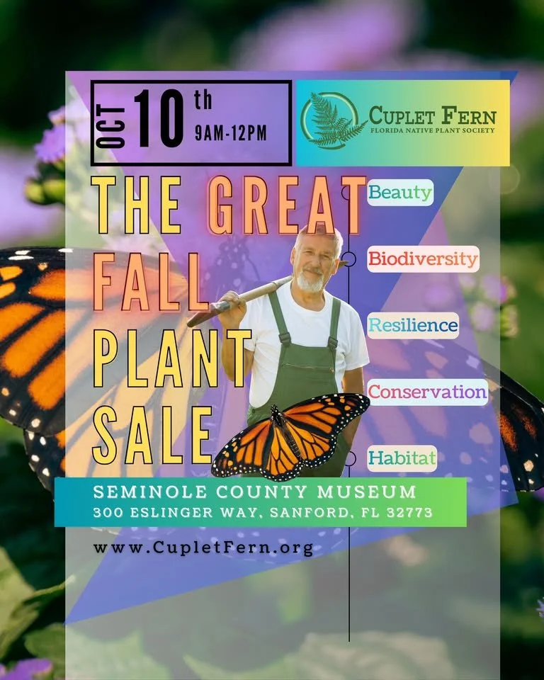 The GREAT Fall Native Plant Sale! — Sat Oct 10, 2026, 9:00 AM–12:00 PM 