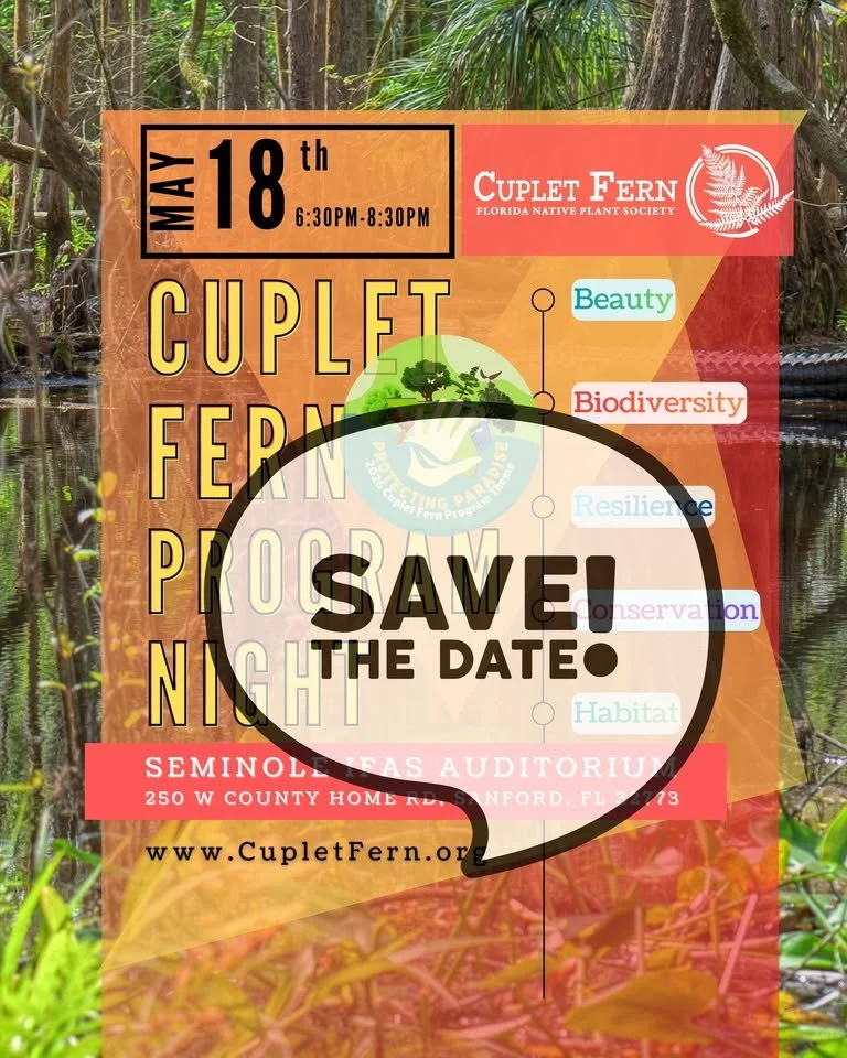 Program & Potluck Night, UF Seminole IFAS, May 18 6:30-8:30 PM