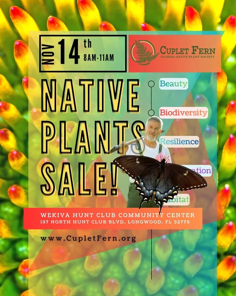 Florida Native Plants Sale! — Sat Nov 14, 2026, 8:00–11:00 AM