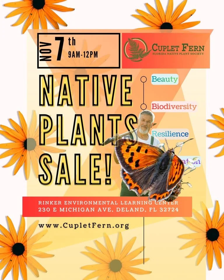 Florida Native Plants Sale! — Sat Nov 7, 2026, 9:00 AM–12:00 PM