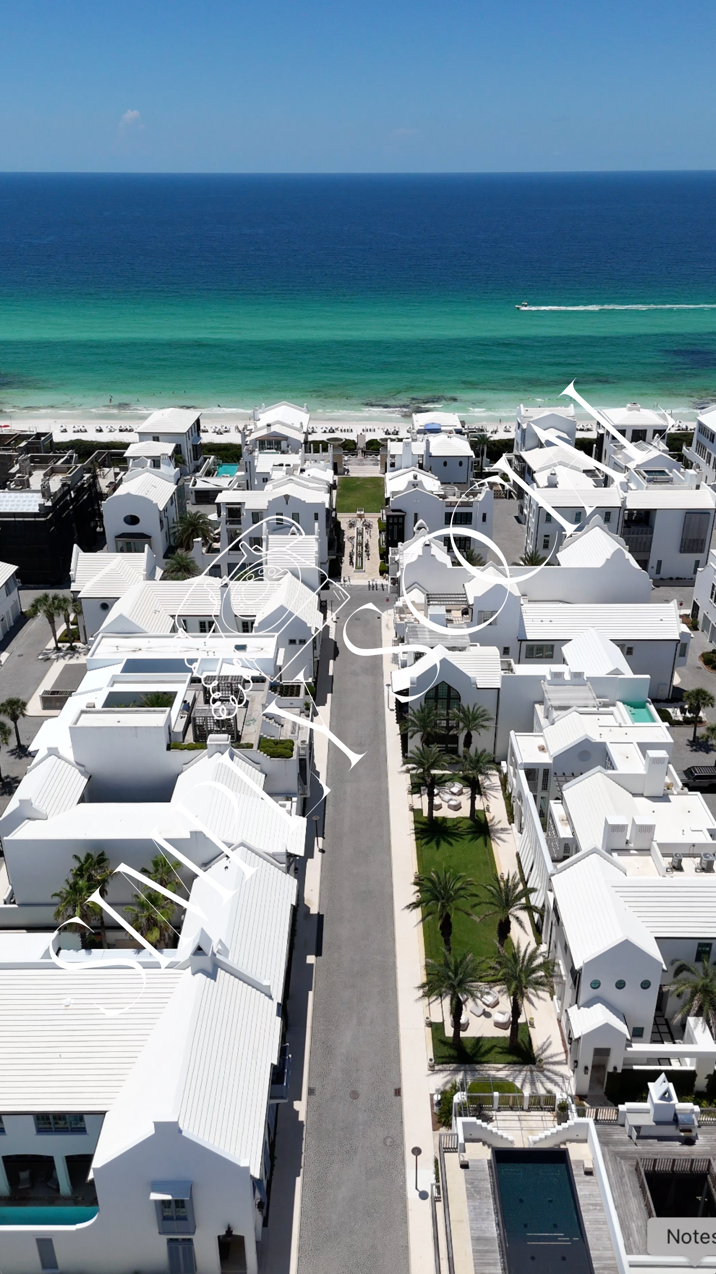 Alys Beach Street Drone Video