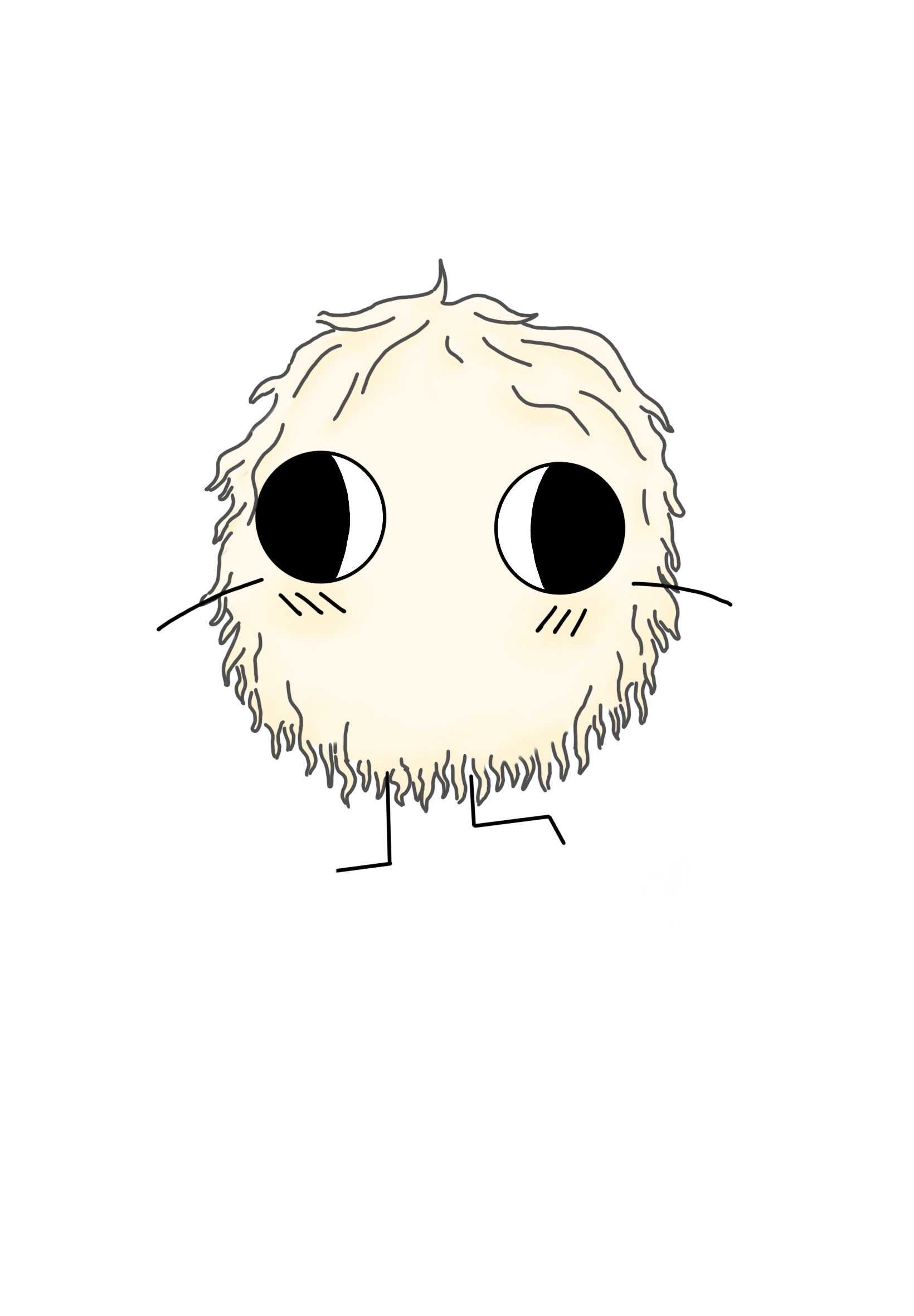 Charming Lion's Mane Vinyl Sticker