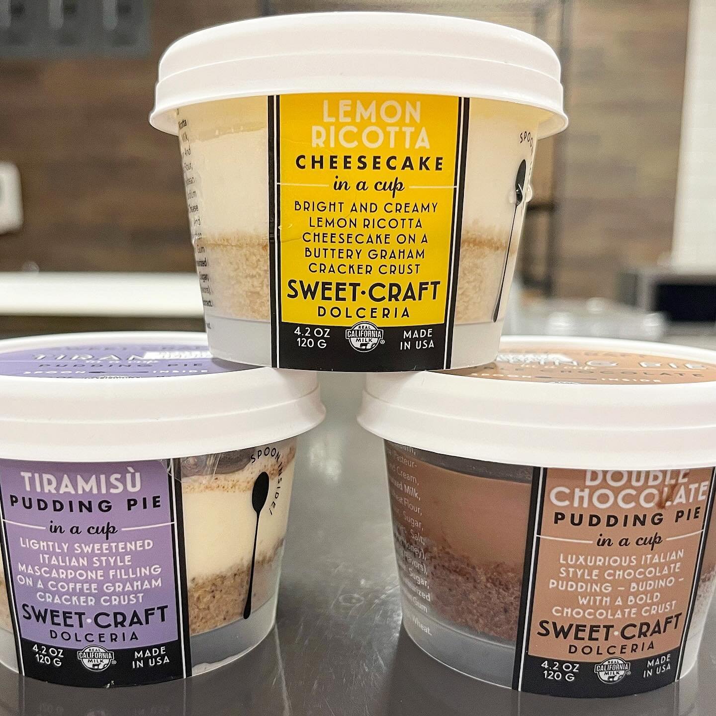 Our new heavyweights &mdash; our cups with crust are 4.2oz! This fab trio is at @target in all superstores 🎯

#SweetCraftDolceria #ElevatedSnacking #target
