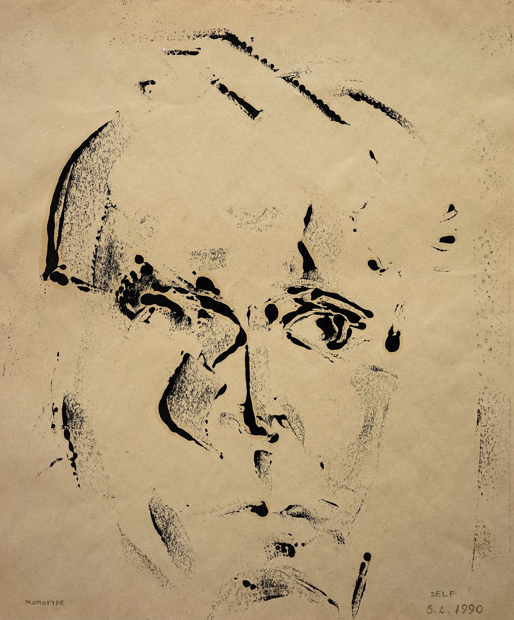 Self Portrait, Monotype, 1990
