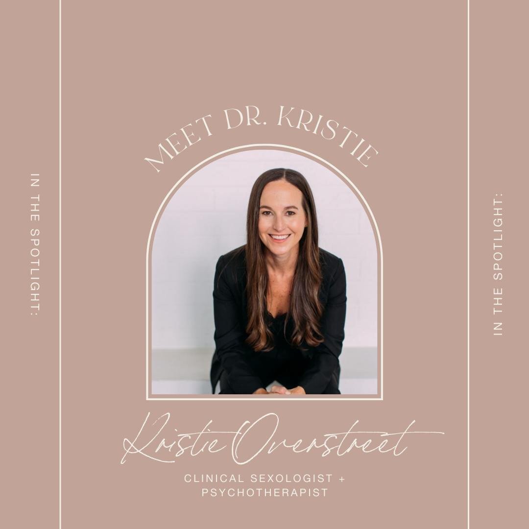 This month's Client Spotlight goes to Kristie Overstreet 💕

Kristie is a clinical sexologist, certified sex therapist, psychotherapist, author, speaker and podcast host. 

With Kristie being an intimacy expert, she has a passion for helping you crea