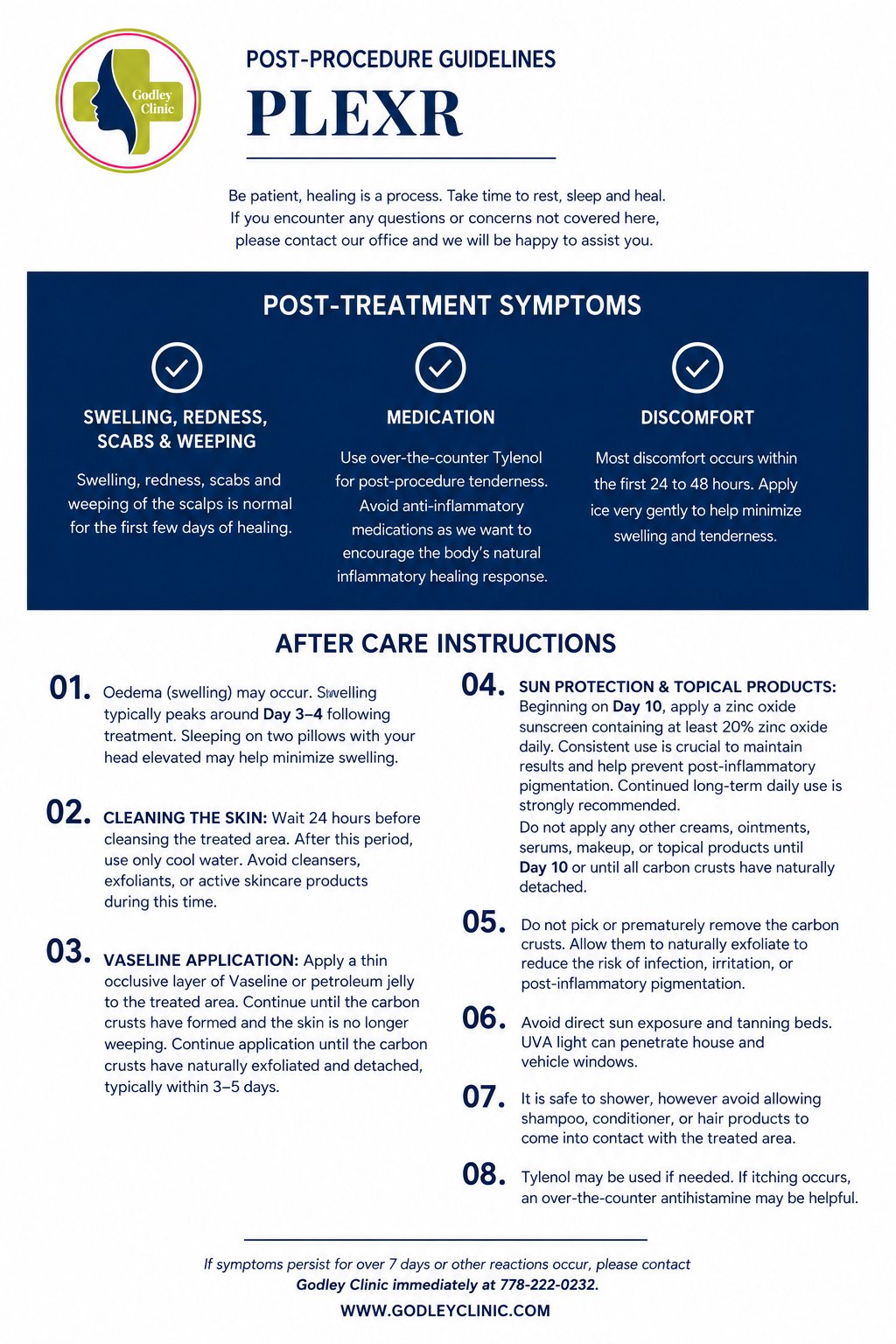 Plexr Post-Procedure Guidelines