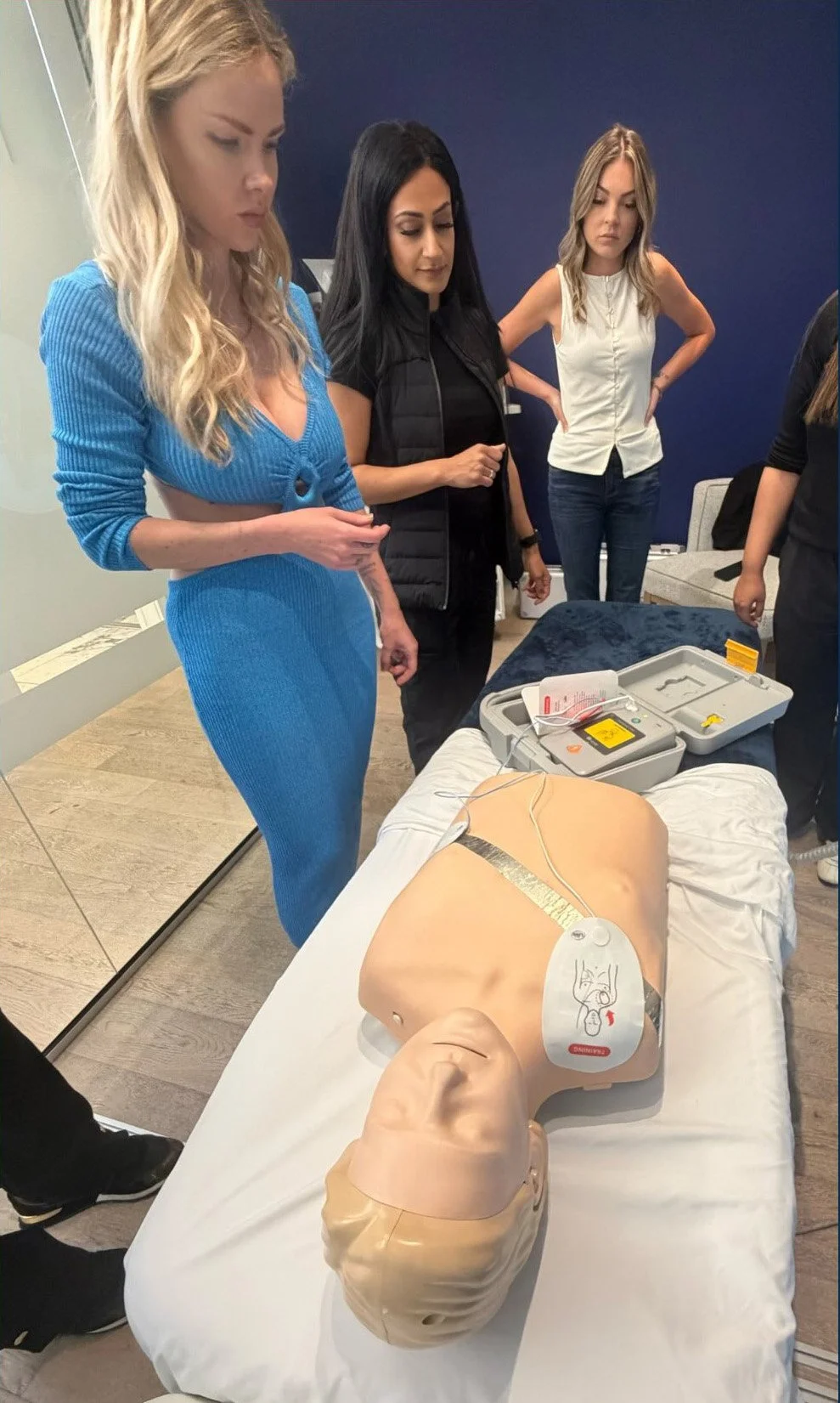 Godley Clinic team CPR and life support training
