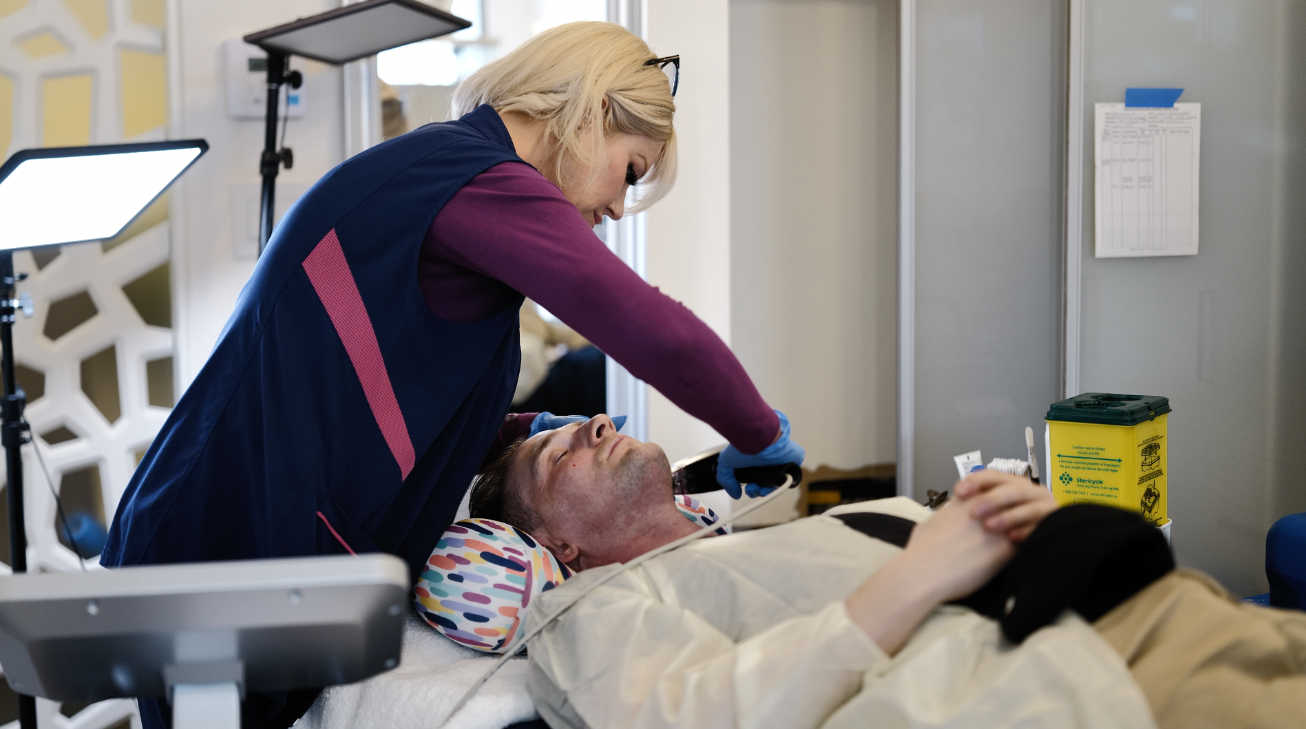 Amanda performing Morpheus8 treatment in Vancouver