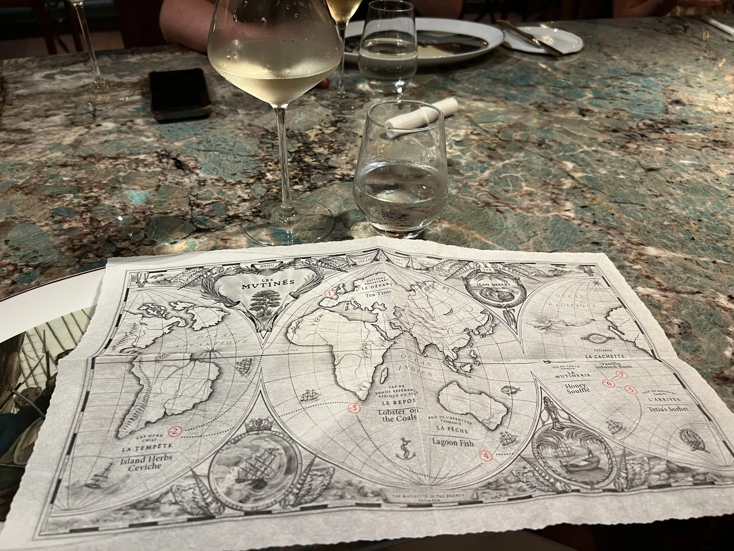 Les Mutinés Tasting Menu, The Brando