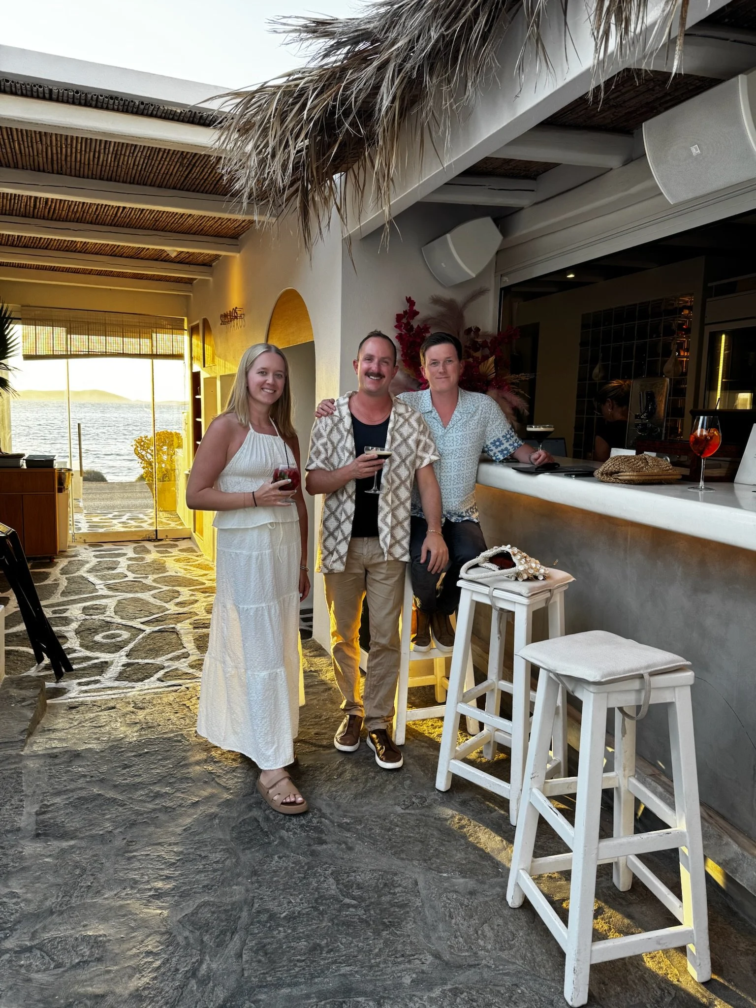 Drinks at Siparos Restaurant