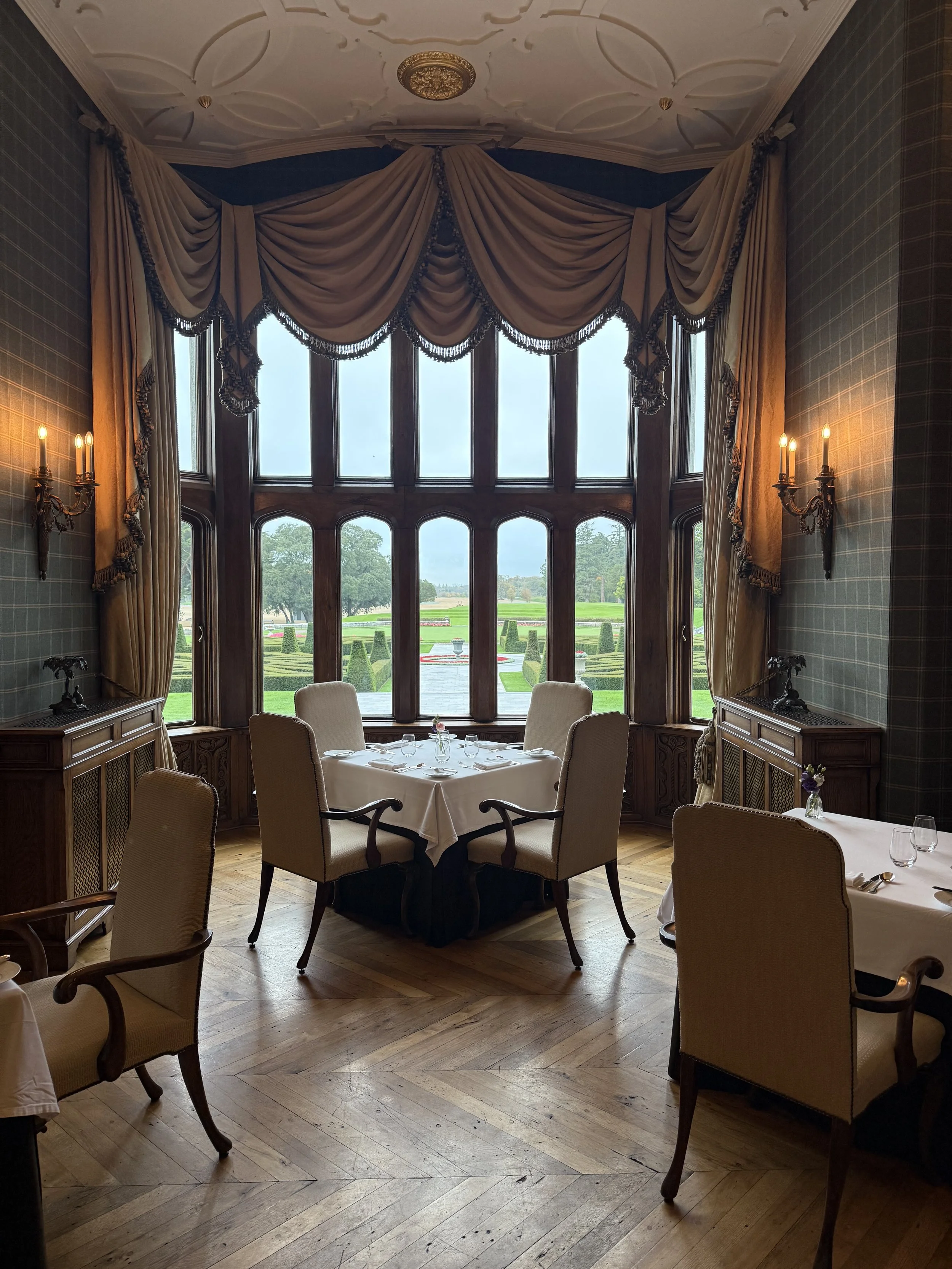 Dinner at The Oak Room, Adare Manor