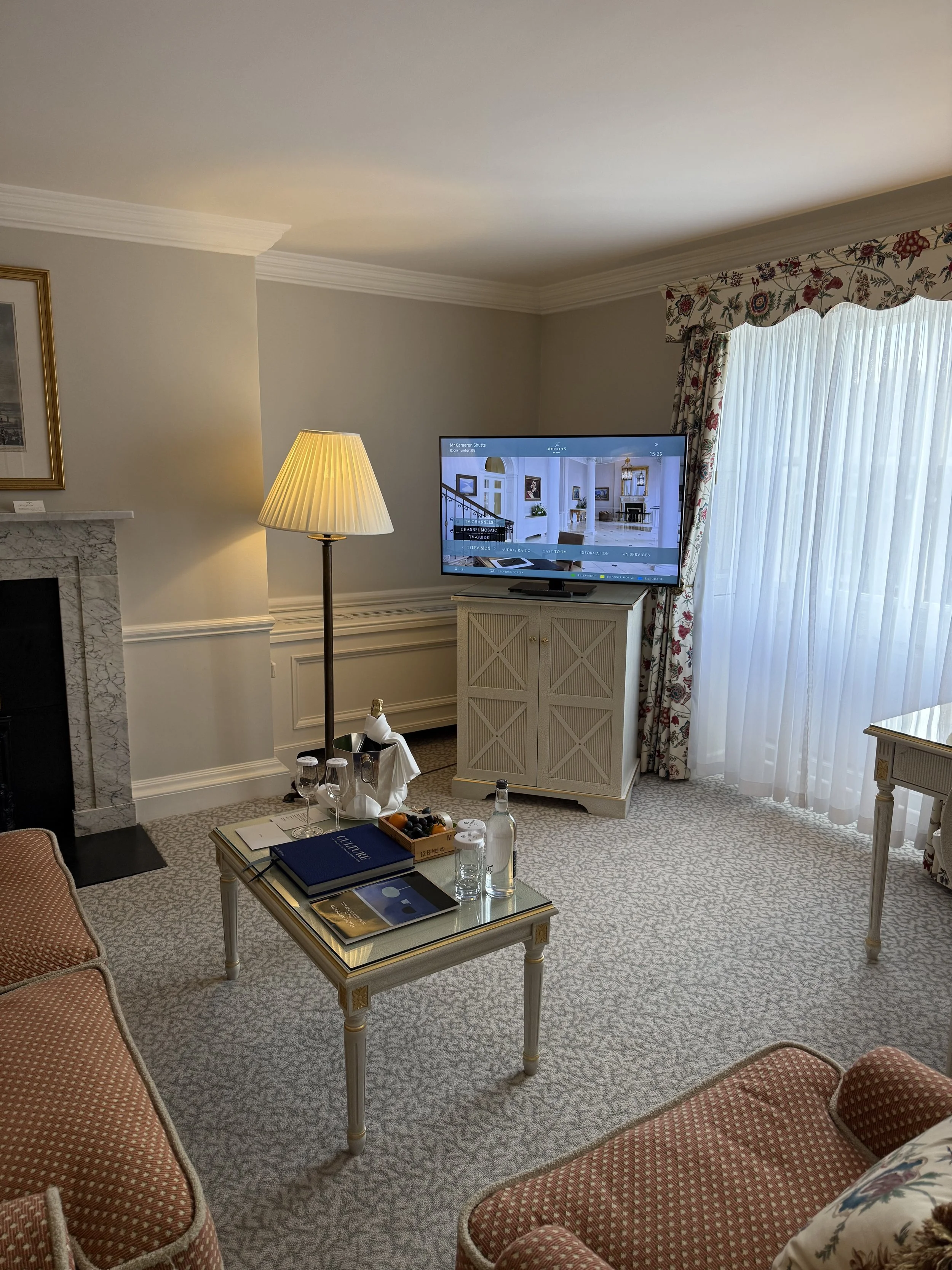 Suite Living Room at The Merrion