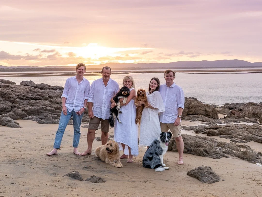 H&M Productios, couples and family portraits, coastal rush picnic, sunset shoot, beach locations, agnes water, seventeen seventy, 1770, family photographer