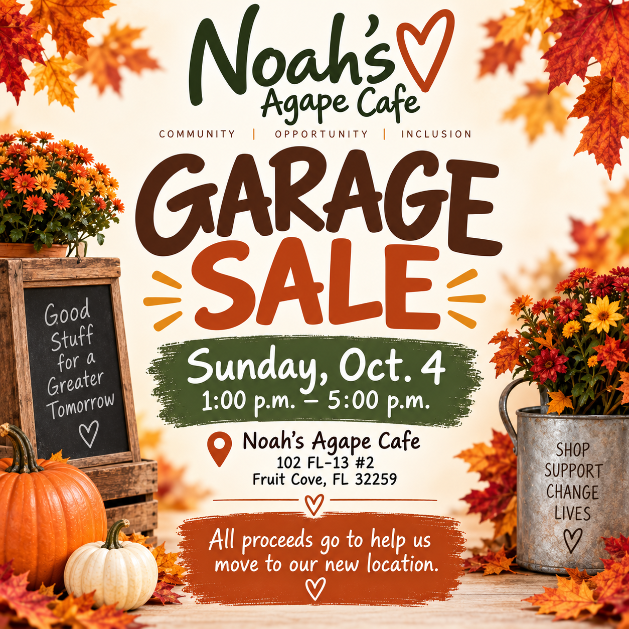 Noah's Moving Sale