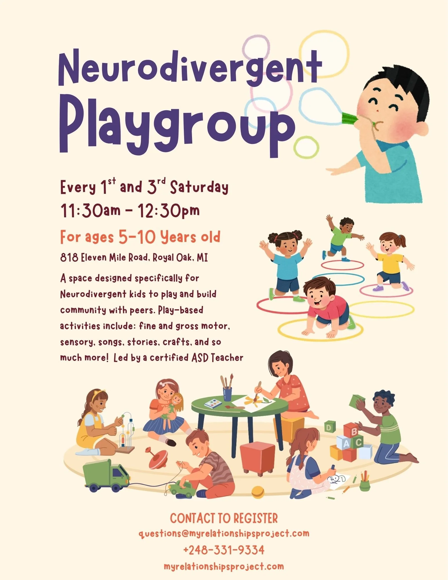 Facilitated Play Dates (ages 5-10)