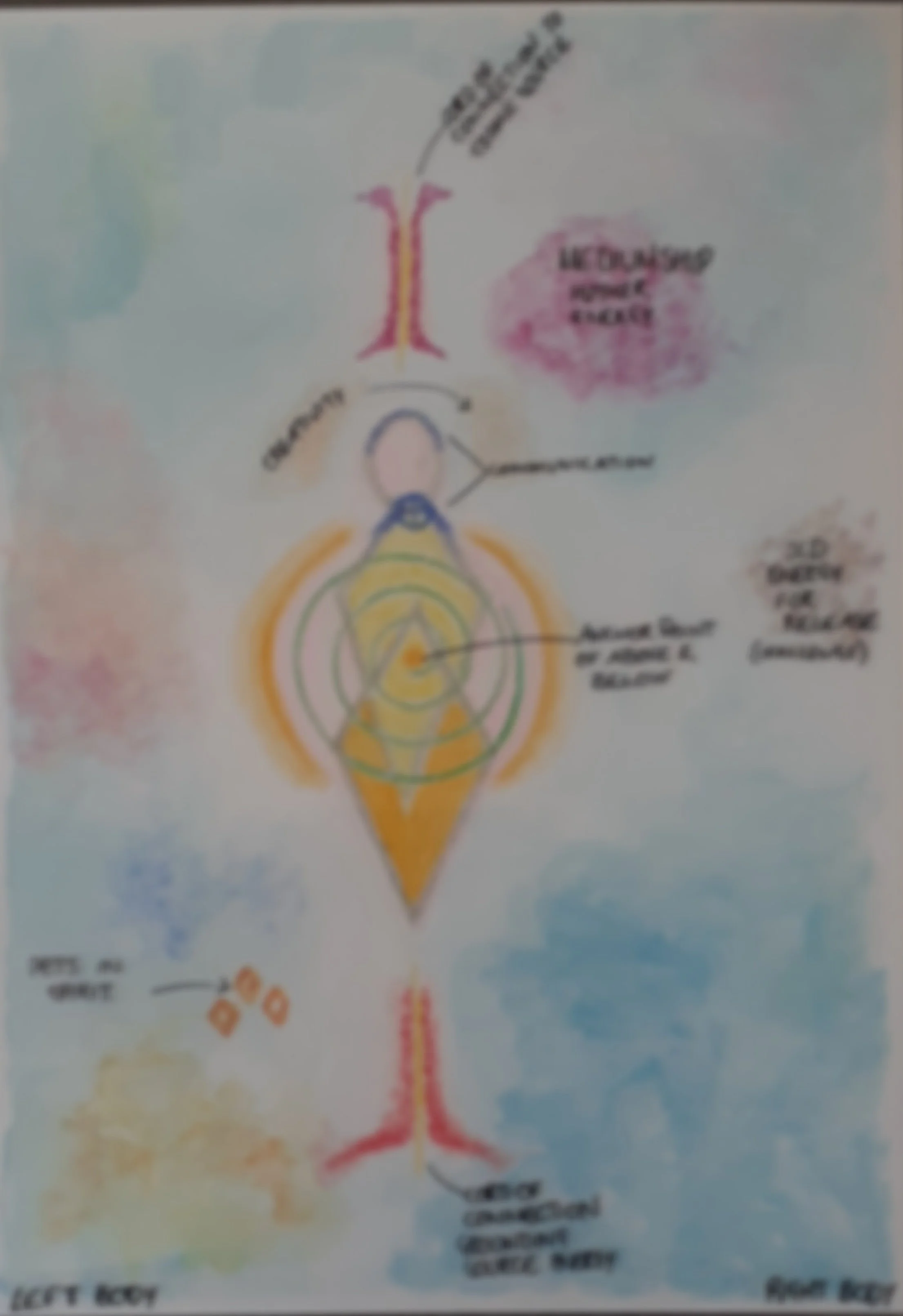 Portrait with Protective Overlay with Notations