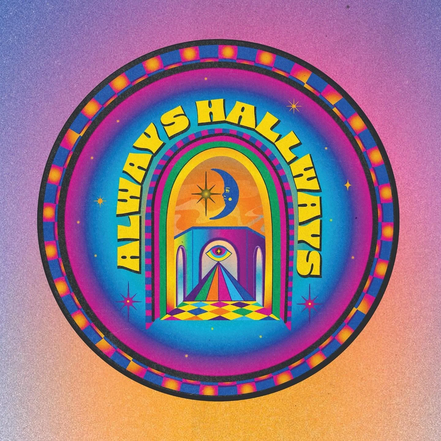 Loved making this logo for @alwayshallwaysband ✨🌈💓