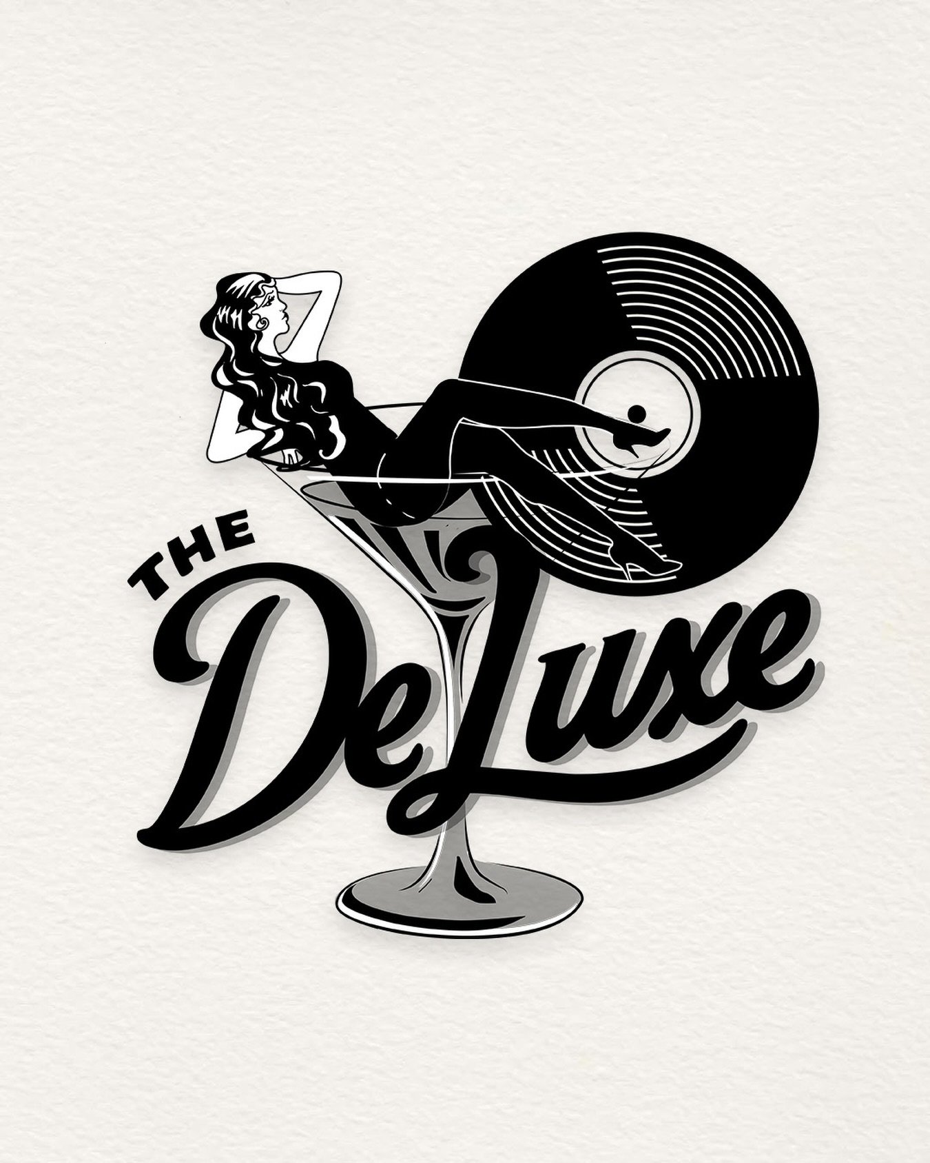 Honored to create a logo for the reopening of the legendary club - @thedeluxesf ✨ Restoration in progress and can&rsquo;t wait to see this used in the new space 🤍🖤🤍 
It&rsquo;s not just reopening but continuing a long legacy on Haight Street, and 