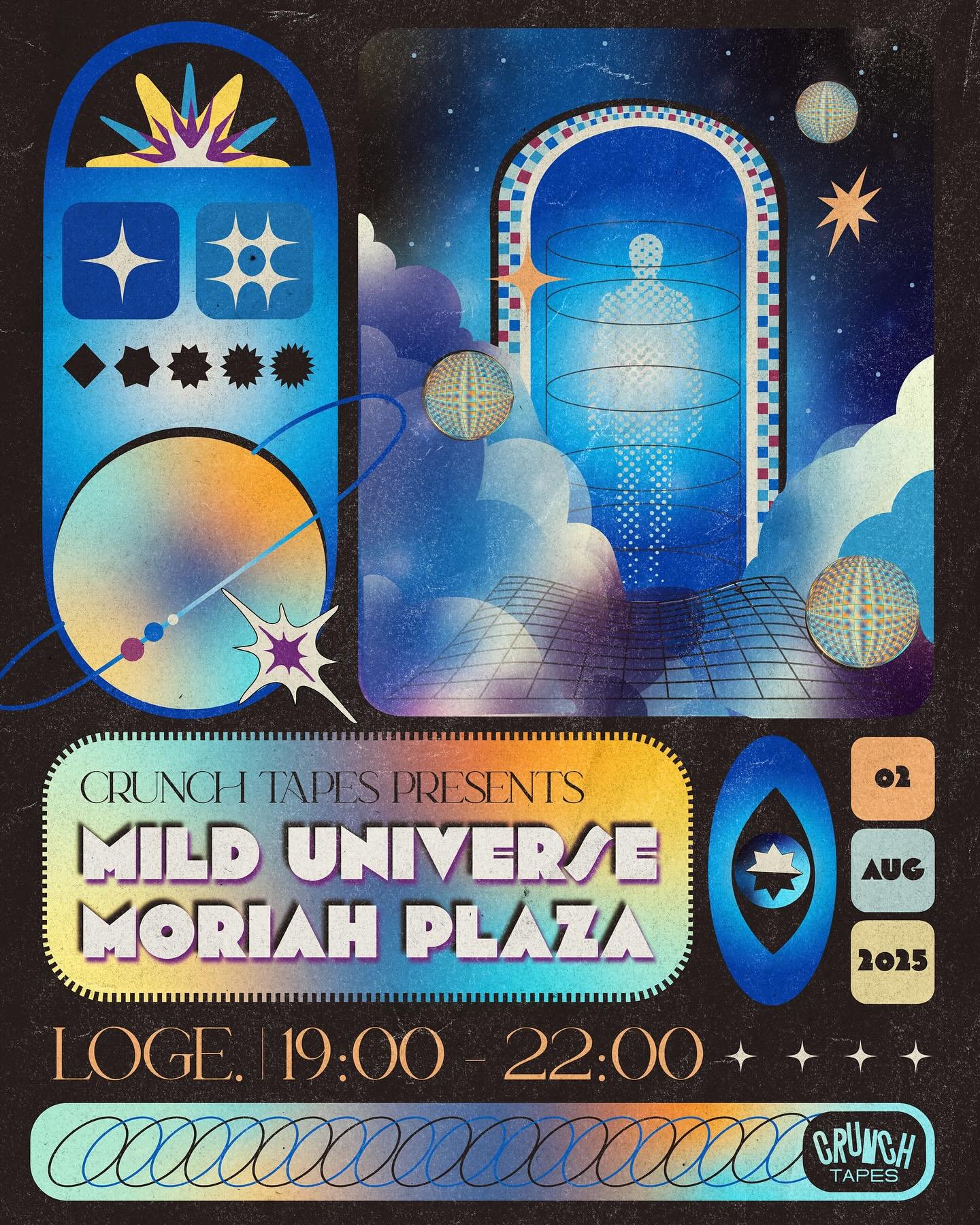 🪐 Poster for @mild_universe and @moriah.plaza in BERLIN!!✨✨✨ Excited to go along for the adventure and cosmically dance my heart out through Europe🌞✨🌛