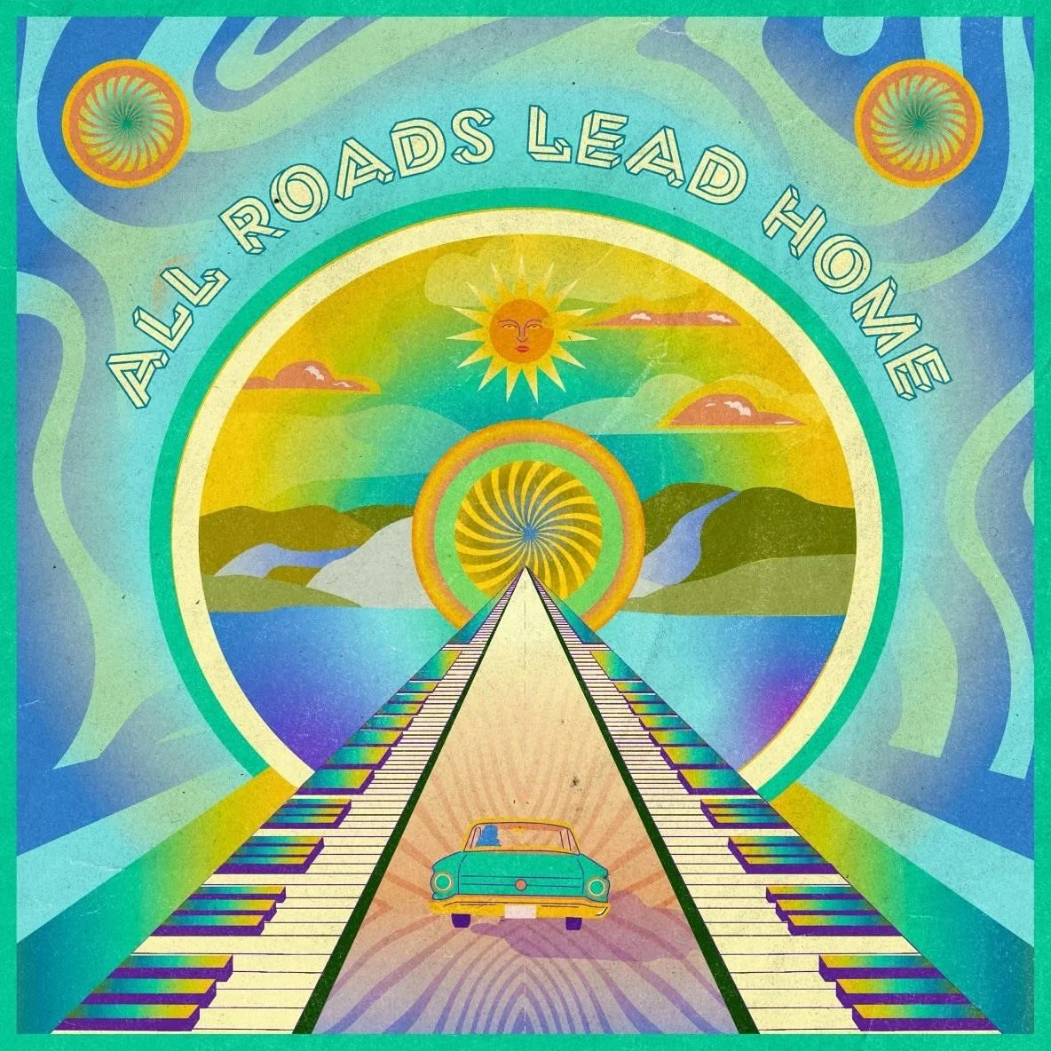 Some fun single artwork for @alwayshallwaysband 
✨ &lsquo;All Roads Lead Home&rsquo; is out Friday 4/4! ✨