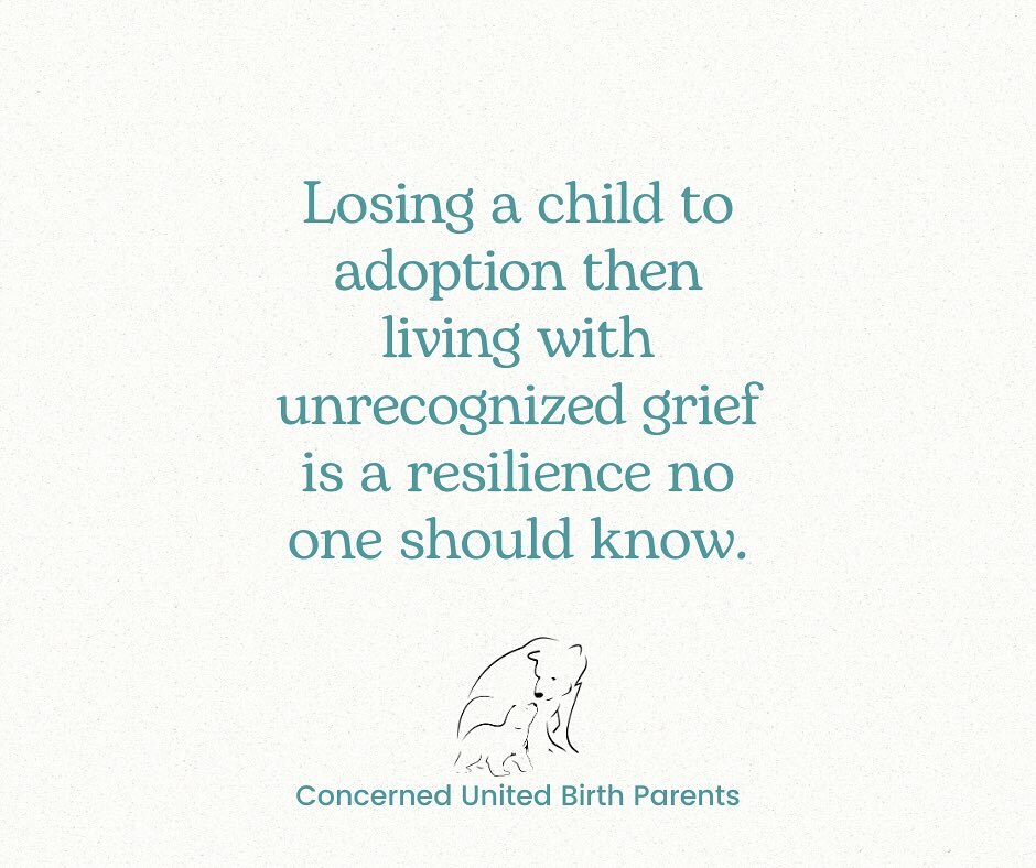 And to think, most of us were told to move on and forget what we lost and were not told about the lifelong grief we would feel. While the resilience we&rsquo;ve acquired isn&rsquo;t anything we wanted, it&rsquo;s kept us alive. 🙏 ❤️ 
.
.
.
#birthmom