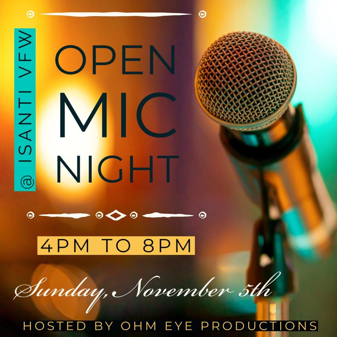 We&rsquo;re getting geared up for another Sunday with our Open Mic over at the Isanti VFW POST 2735 which also happens to land on daylight savings! ☀️ So whether you plan to sleep or to practice your extra hour away, don&rsquo;t forget to set your cl