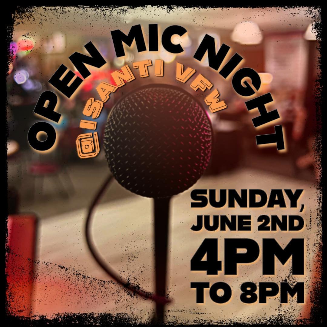 It&rsquo;s the first Sunday of the month so you know where we&rsquo;ll be!! Come join us at Isanti VFW POST 2735 and grab a microphone to share your art with the community! 
As usual, we&rsquo;ll be there from 4 to 8 🤘🎸 
Hope to see you there! 😊

